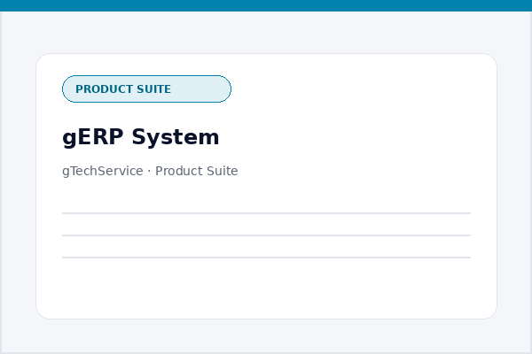 ERP System Preview