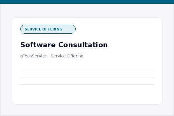 Software Consultation Showcase
